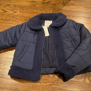 NWT Janie & Jack navy blue coat size 10-12 and in a size 3t